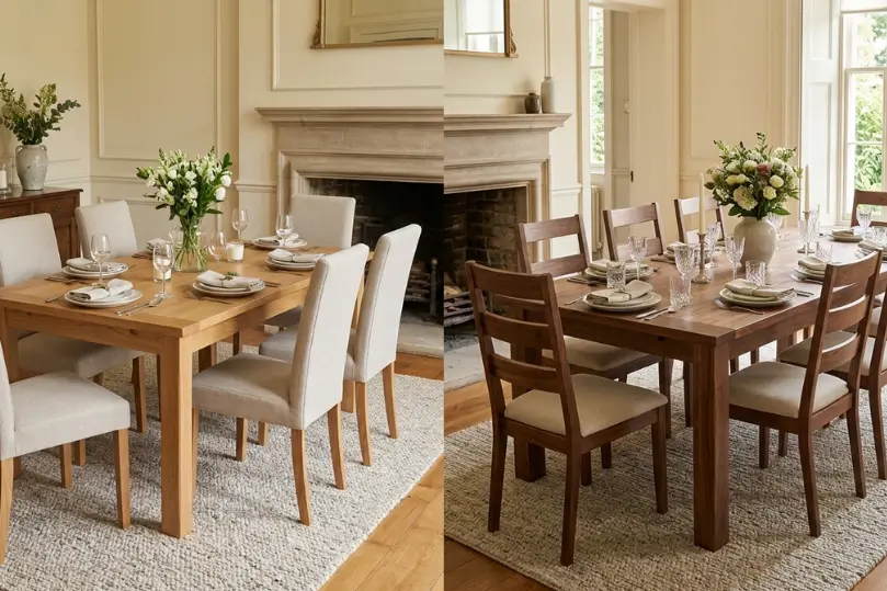 6-Seater vs 8-Seater Wooden Dining Tables