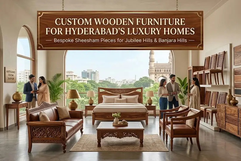 Custom Wooden Furniture for Hyderabad | Bespoke Solid Wood Furniture
