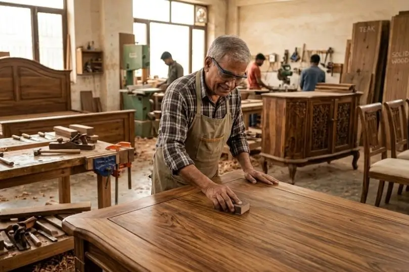 Bespoke Solid Wood Furniture in Dwarka, Delhi | Custom Wooden Furniture Manufacturer