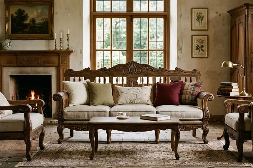 Handcrafted Wooden Sofa Designs Inspired by European & Colonial Styles