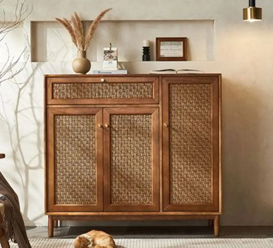 Wooden Shoe Rack / Cabinet With Doors